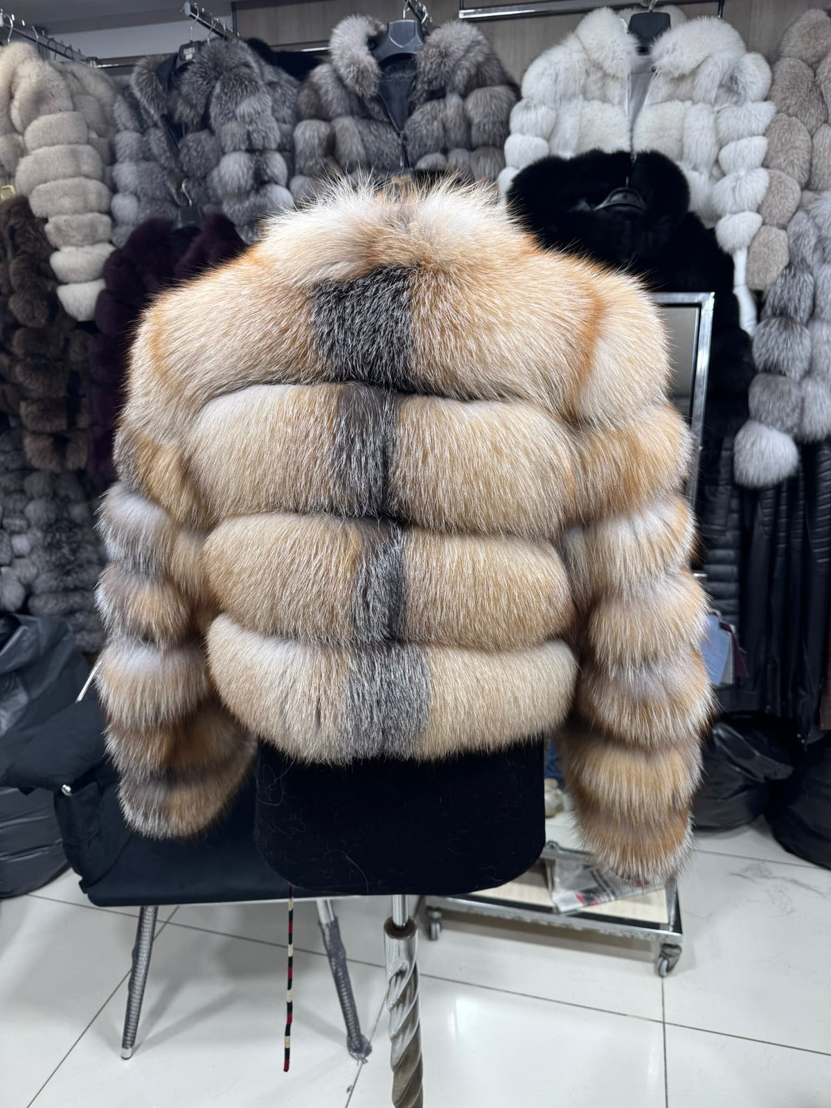 Krznena bomber jakna – Crvena lisica – original